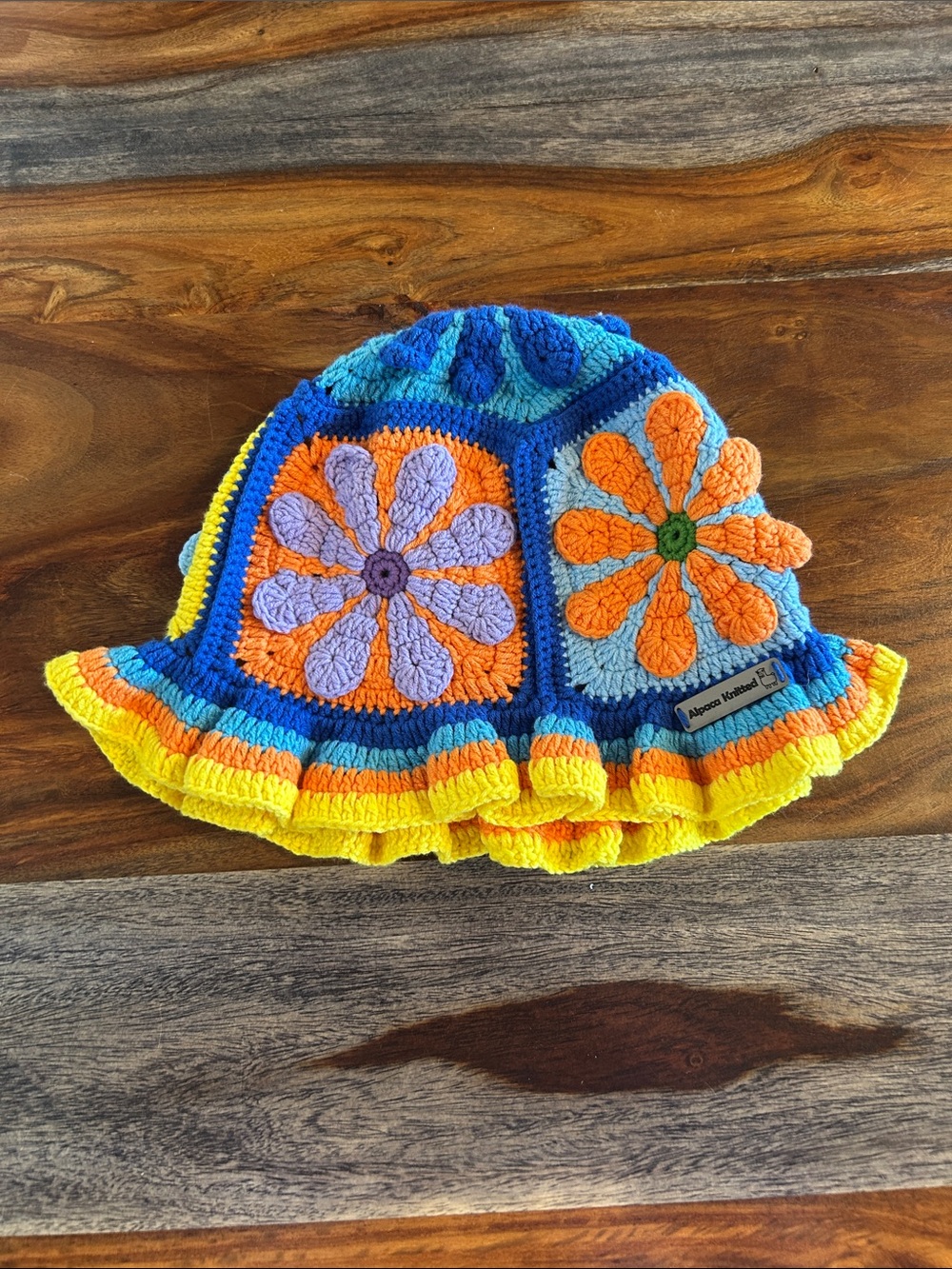 Adult Daisy Crochet Flower Bucket Hat